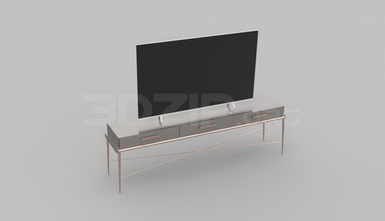 1192. Download Free TV Cabinet Model By Nam Tran