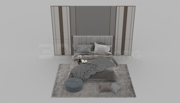 1212. Download Free Bed Model By Huy Hieu Lee
