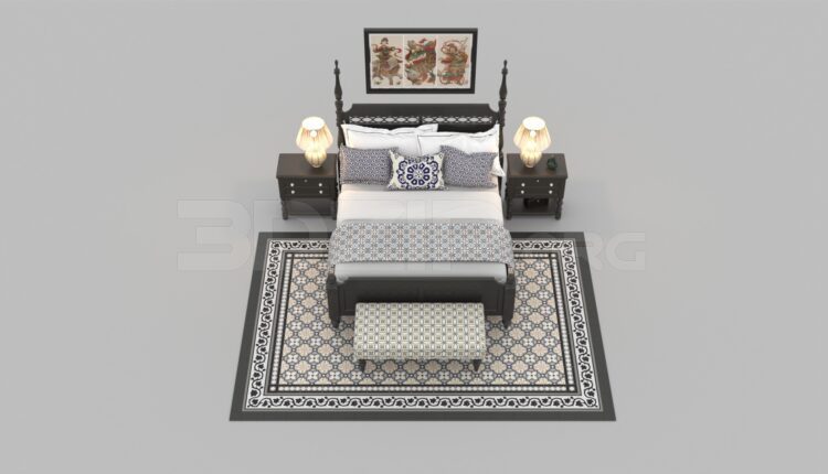 1243. Download Free Bed Model By Tam Jade
