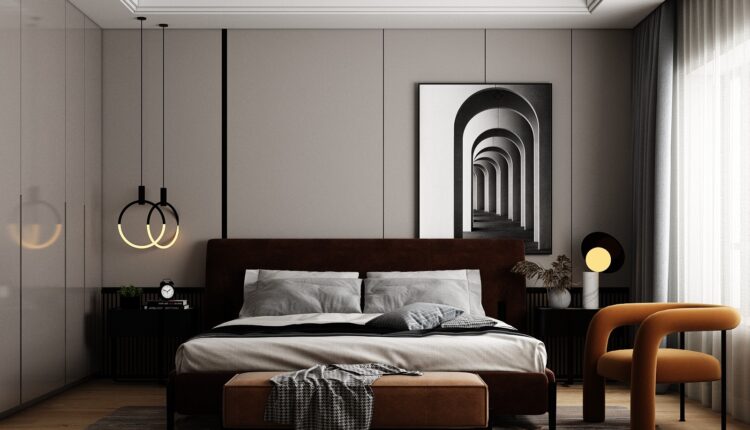 12555. 3D Bedroom Interior Model Download By Huy Hieu Lee