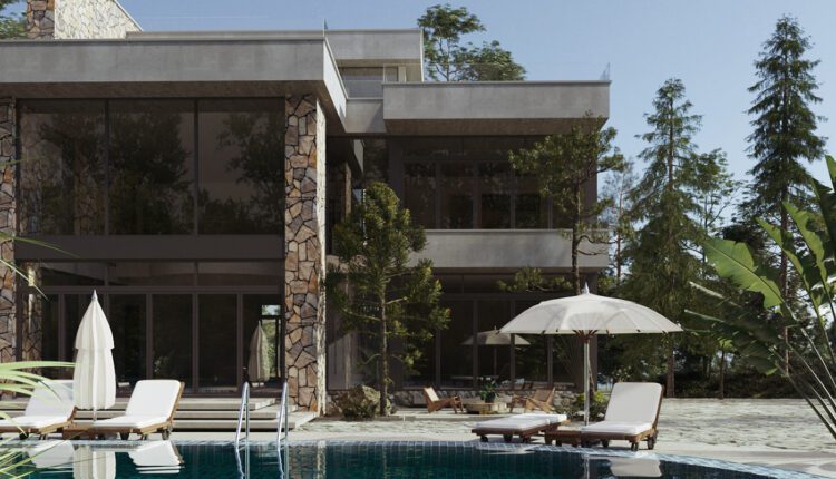 12595. Free 3D Villa Exterior Model Download by Nguyen Hong Quan
