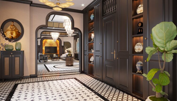 12606. Download Free 3D Indochine House Interior Model by Tran Thanh
