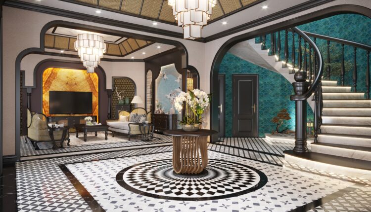 12606. Download Free 3D Indochine House Interior Model by Tran Thanh