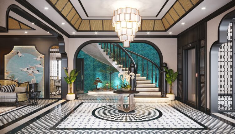 12606. Download Free 3D Indochine House Interior Model by Tran Thanh