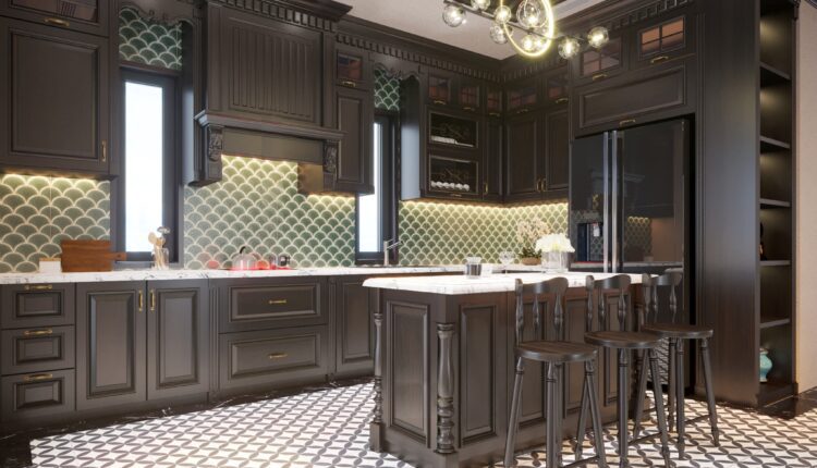 12607. Download Free 3D Indochine Kitchen Room Interior Model by Tran Thanh