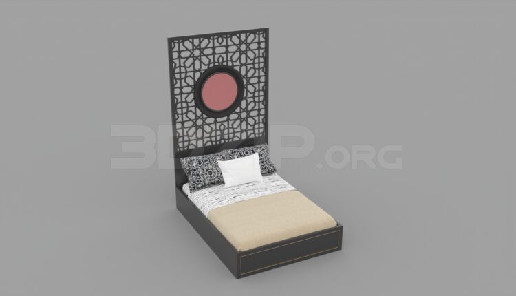1351. Download Free Bed Model By Do Dinh Do