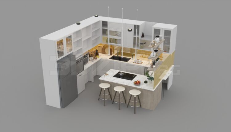 1455. Download Free Kitchen Model By Minh Ngoc