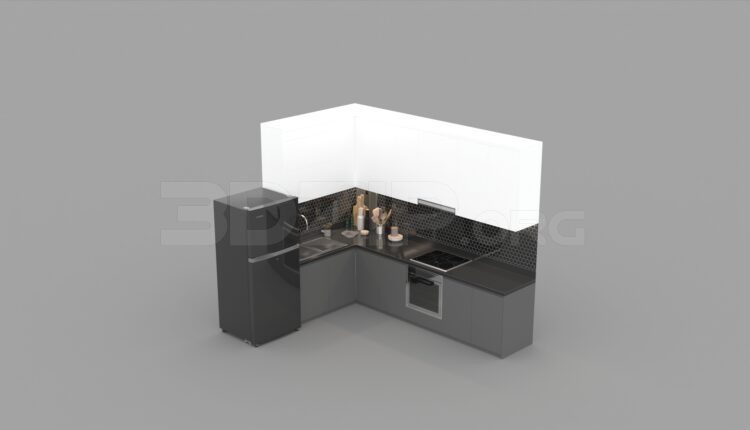 1466. Download Free Kitchen Model By Nguyen Quan