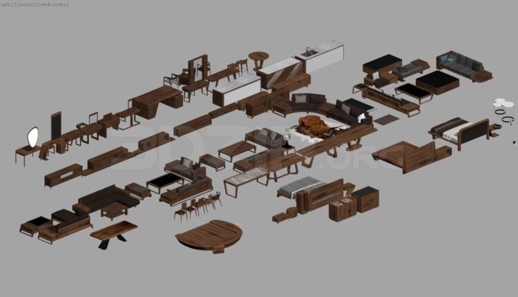 11183. 3D Model Do Go Oc Cho File 3dsmax By Diep Do