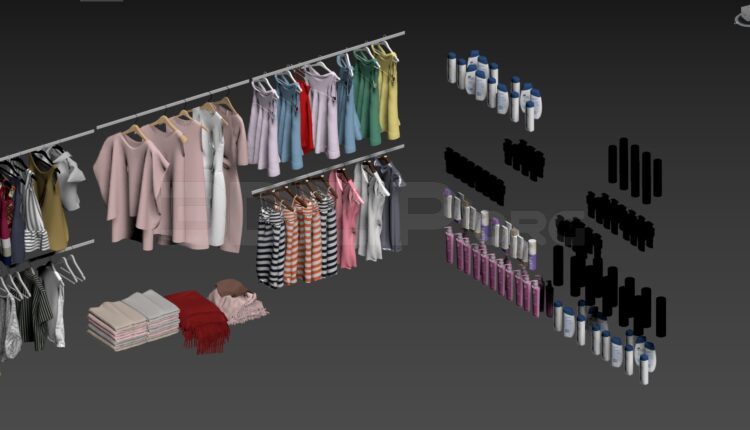 11185. 3D Model Fashion Shop File 3dsmax By Dinh Tuyen Hoang