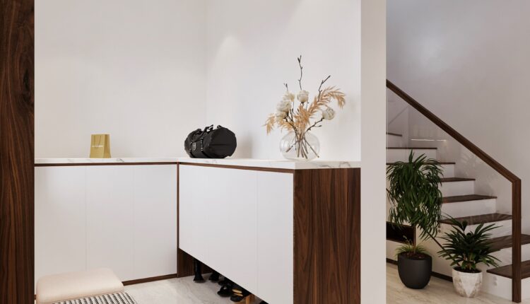 12628. Free 3D Living Room- Kitchen Interior Model Download by Mai Long