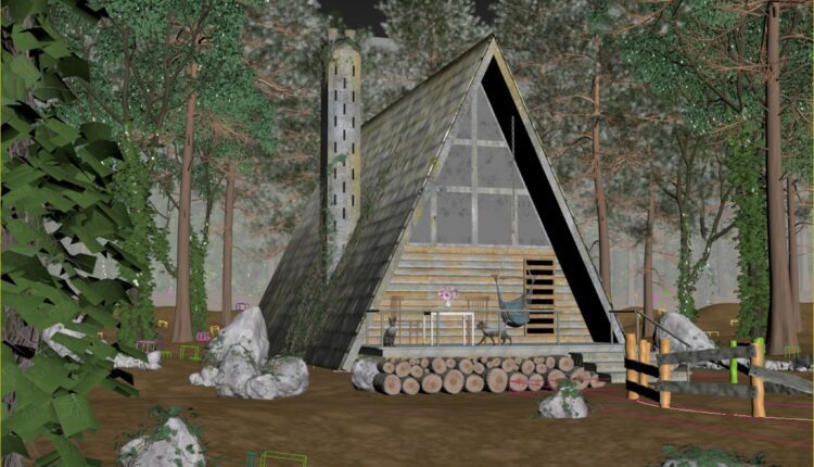12636. 3D Forest House Exterior Model Download By An Dinh