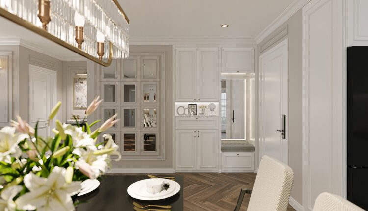 12650. Free 3D Living Room- Kitchen Interior Model Download by Phong Mai BK