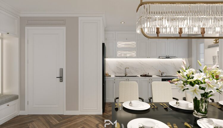 12650. Free 3D Living Room- Kitchen Interior Model Download by Phong Mai BK