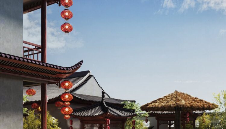 12657. 3D Resort Exterior Model Download By Nguyen Hong Quan