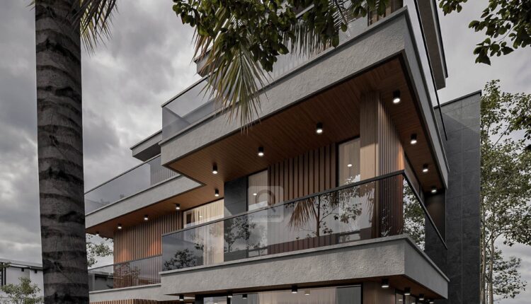 12680. Free 3D Villa Exterior Model Download by Hoang Trong Quan