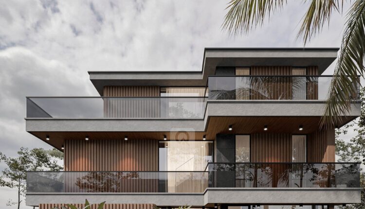 12680. Free 3D Villa Exterior Model Download by Hoang Trong Quan