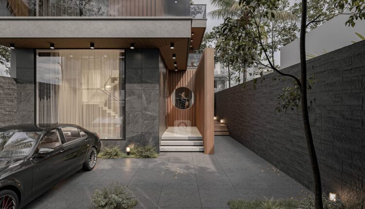 12680. Free 3D Villa Exterior Model Download by Hoang Trong Quan