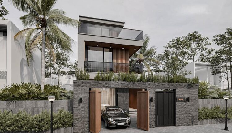 12680. Free 3D Villa Exterior Model Download by Hoang Trong Quan