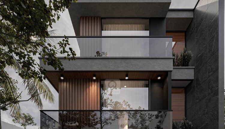 12680. Free 3D Villa Exterior Model Download by Hoang Trong Quan