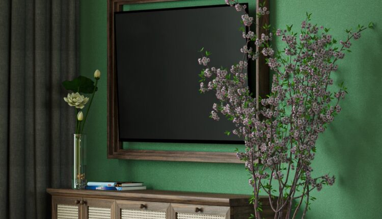 12681. 3D Indochine Living Room – Kitchen Interior Model Download by Nhat Quang