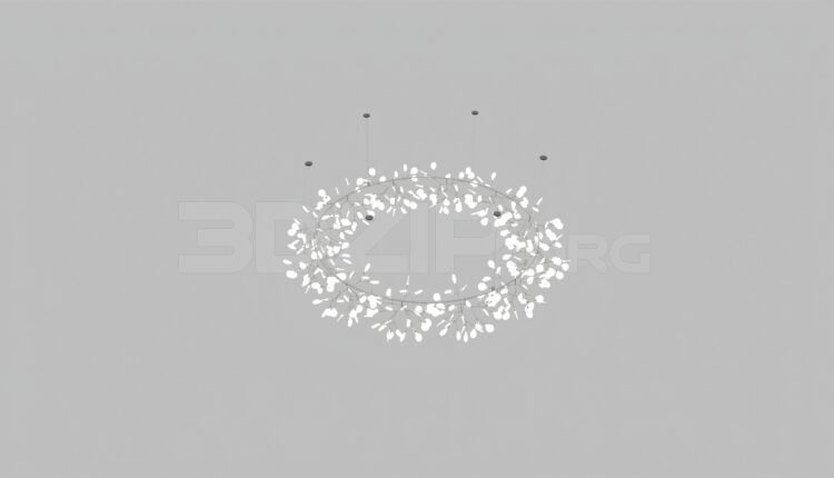 1766. Download Free Ceiling Light Model By Hoang Thong