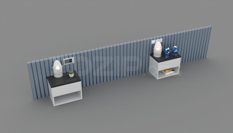 1818. Download Free Decorative Set Model By Huy Hieu Lee