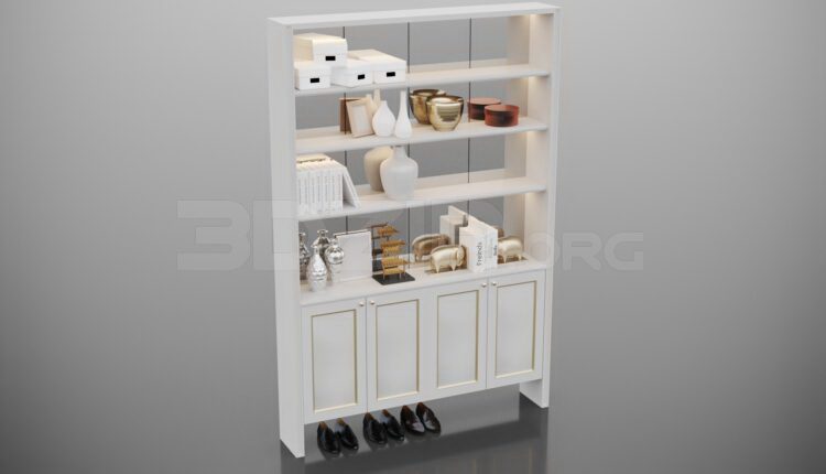 2032. Download Free Shoe Cabinet Model By Duong Bui