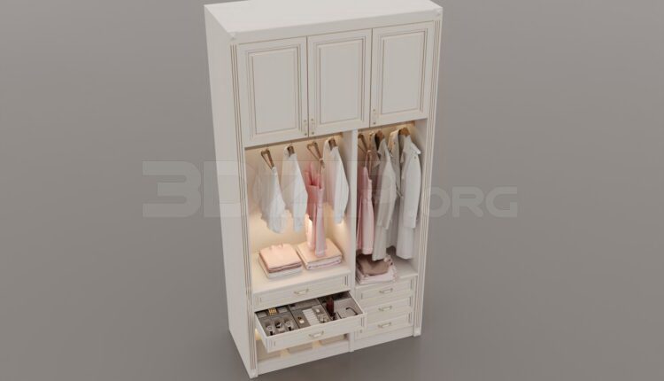 2086. Download Free Wardrobe Model By Huy Hieu Lee