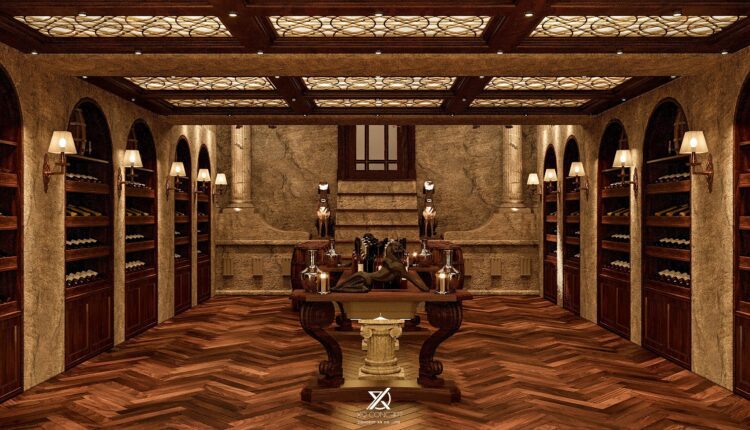 12697. Free 3D Wine Cellars Model Download by Mai Trung Hieu