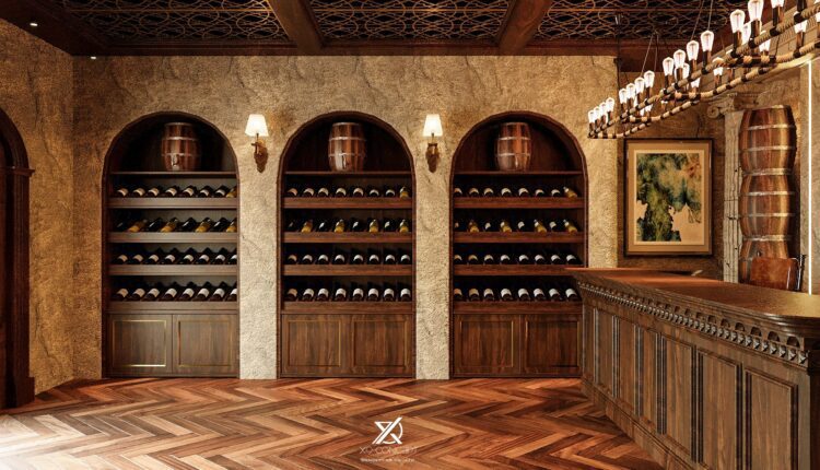 12697. Free 3D Wine Cellars Model Download by Mai Trung Hieu