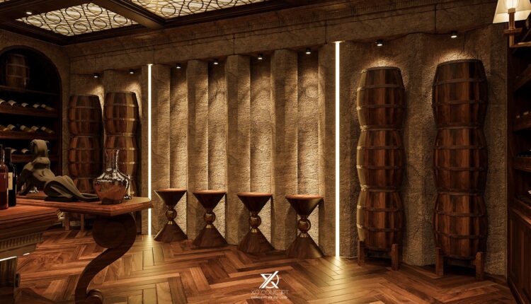 12697. Free 3D Wine Cellars Model Download by Mai Trung Hieu