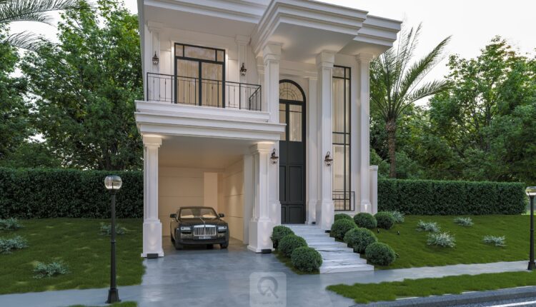 12713. Free 3D Villa Exterior Model Download by Hoang Trong Quan