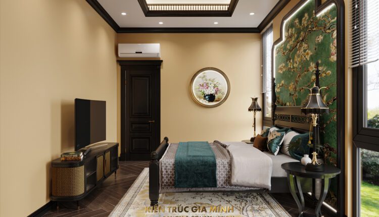 12733. 3D Indochine Bedroom Interior Model Download
