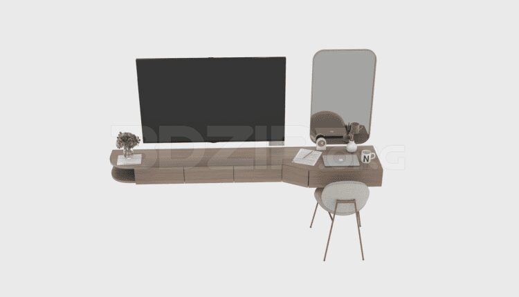 2372. Free 3D TV Cabinet Model Download