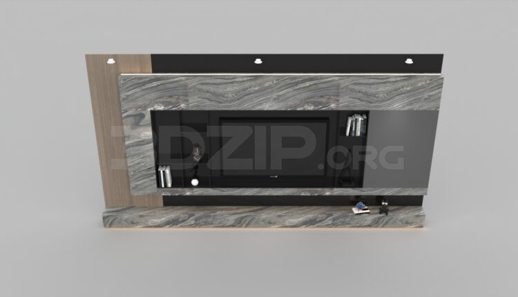 2608. Free 3D TV Cabinet Model Download