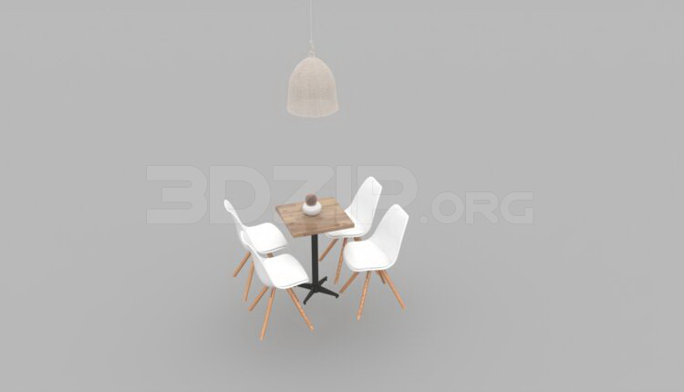 2695. Free 3D Table And Chair Model Download