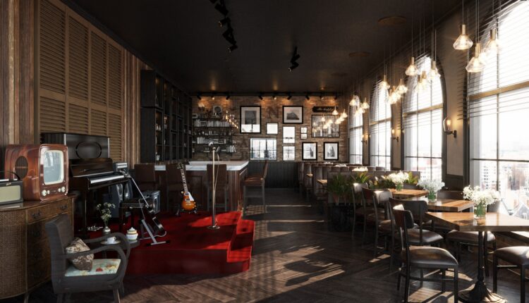 12769. Free 3D Coffee Room Interior Model Download by Duy Phan