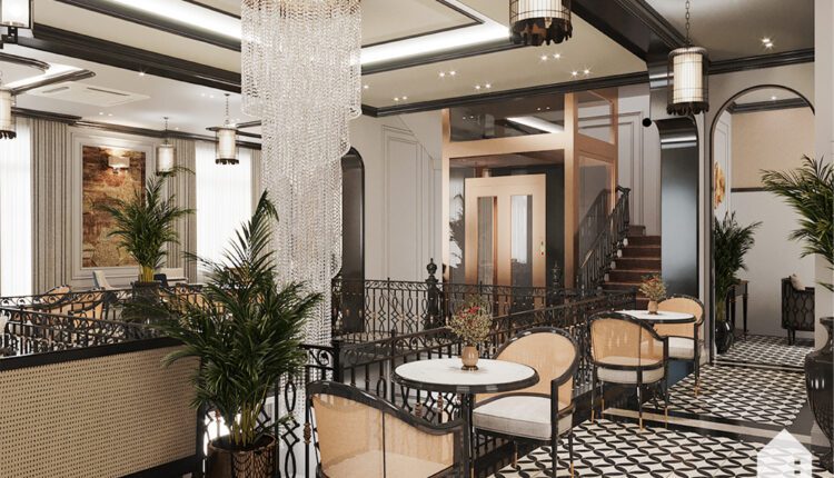 12819. Free 3D Coffee Room Interior Model Download by Quoc Tung