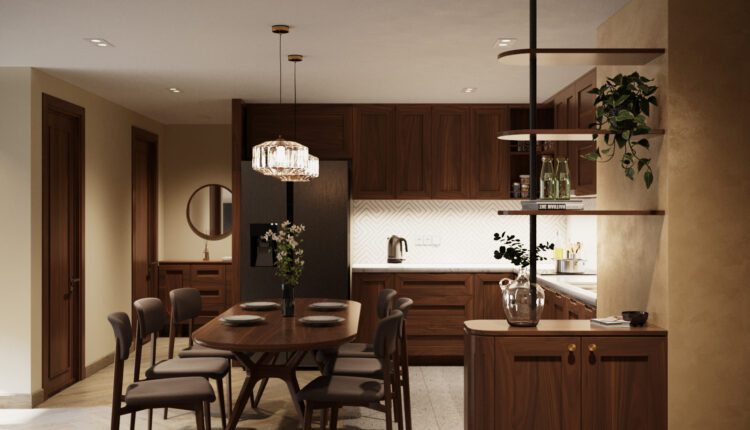 12832. 3D Dining Room Interior Model Download By Minh Dat Pham