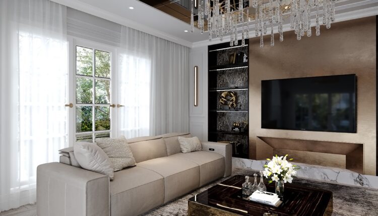 12837. Free 3D Living Room Interior Model Download by Dinh Trong