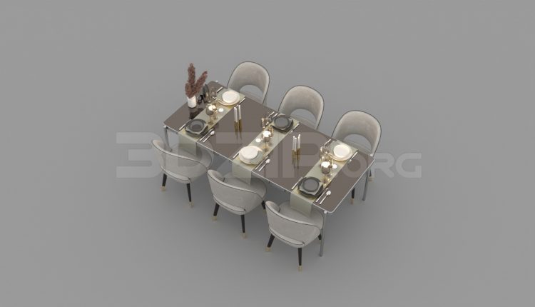 2866.-Free-3D-Dining-Table-And-Chair-Model-Download