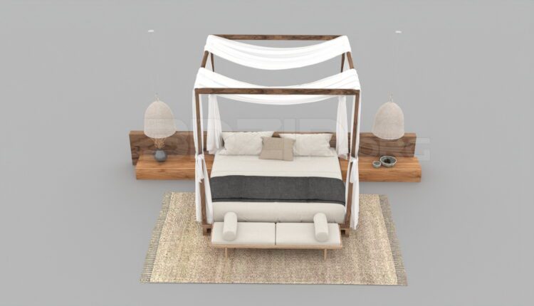 3000. Free 3D Bed Model Download
