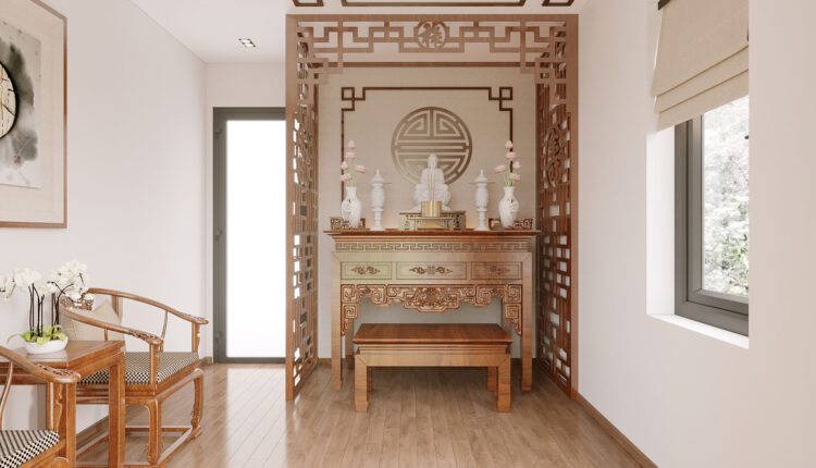 12881. Free 3D Altar Room Interior Model Download by Pham Thanh Nhan