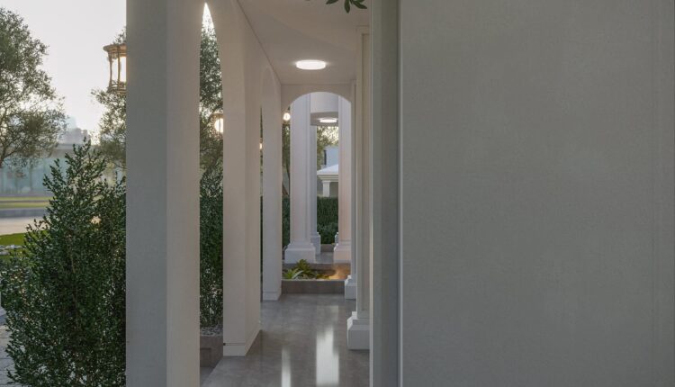 12889. Free 3D Villa Exterior Model Download by Hoang Trong Quan