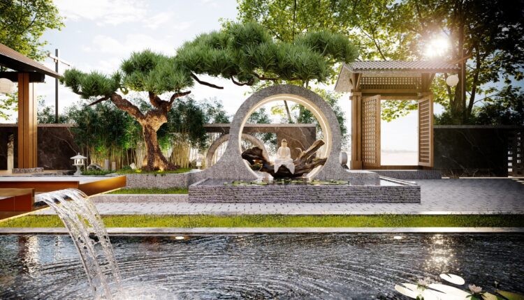 12901. Free 3D Japan Villa Exterior Model Download by Quan Kts