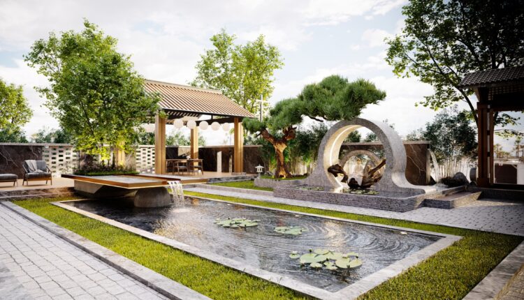 12901. Free 3D Japan Villa Exterior Model Download by Quan Kts