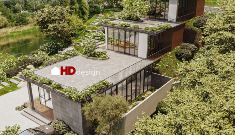 12927. Free 3D House Exterior Model Download By Bui Khong Bay
