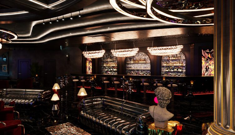 12935. Download Free 3D Bar Restaurant Interior Model by Duong Bui