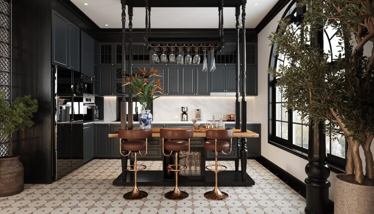 12954. Free 3D Indochine Villa Interior Model Download By Phan Thanh Duong